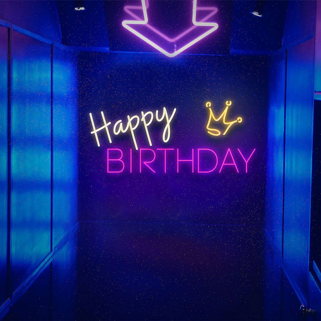 Happy Birthday Neon Sign