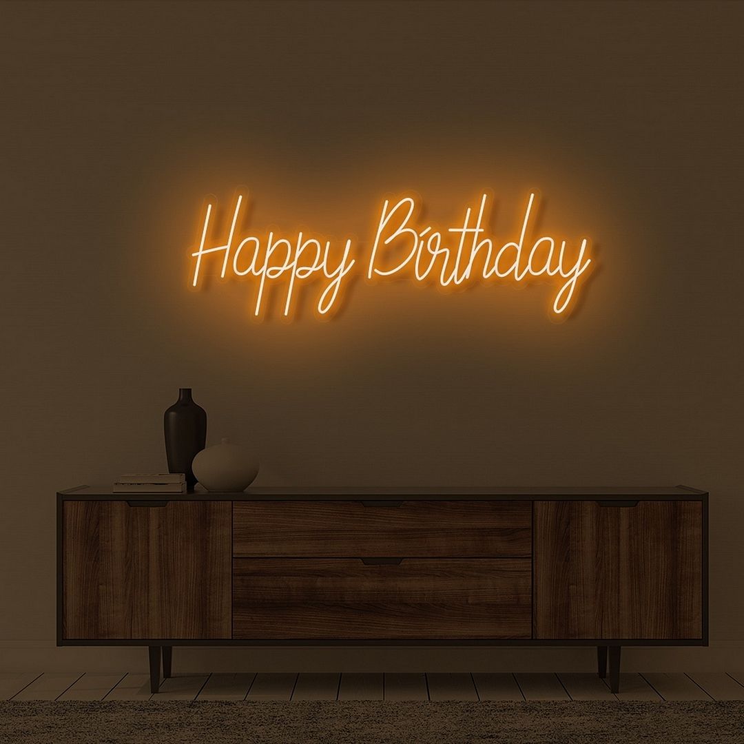 Happy Birthday Neon Sign