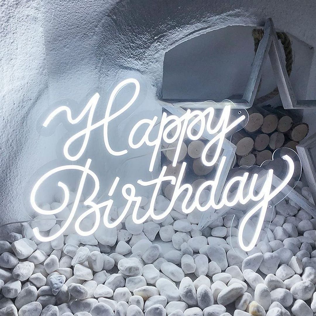 Happy Birthday Neon Sign