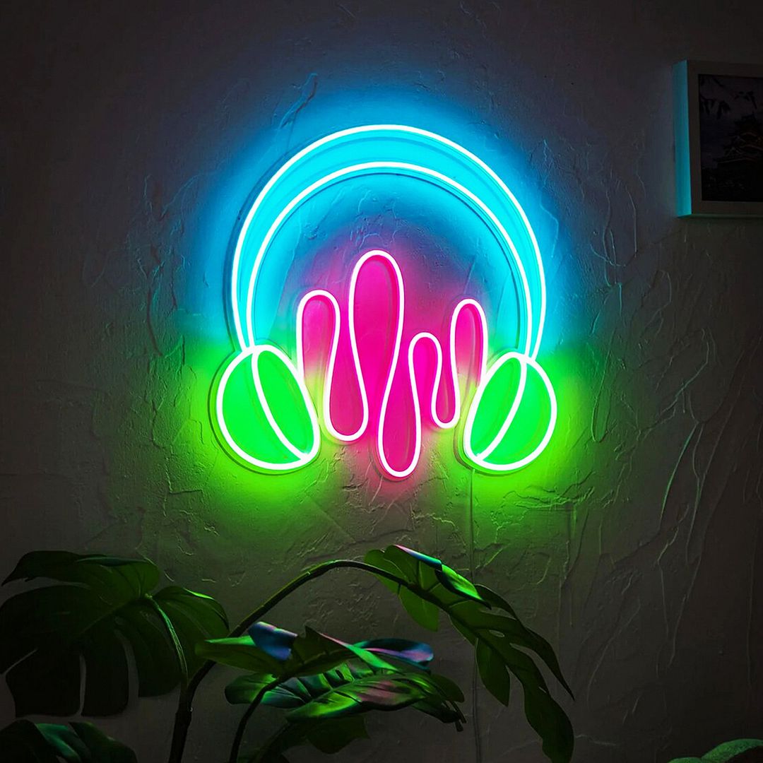 Headphone Neon Sign