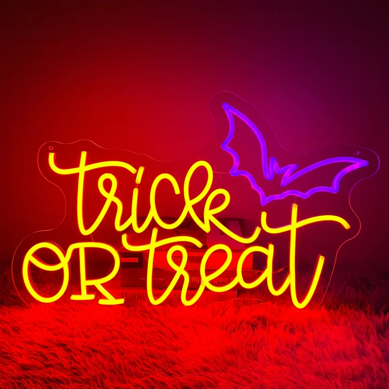 Trick or Treat Neon Sign