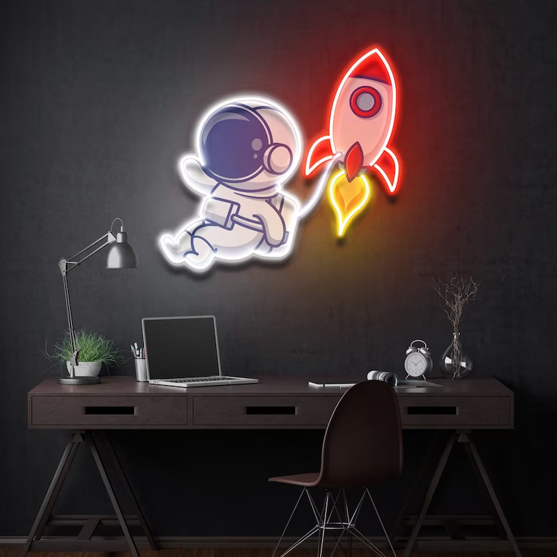 Space Man Neon Signs – LightUpWorld