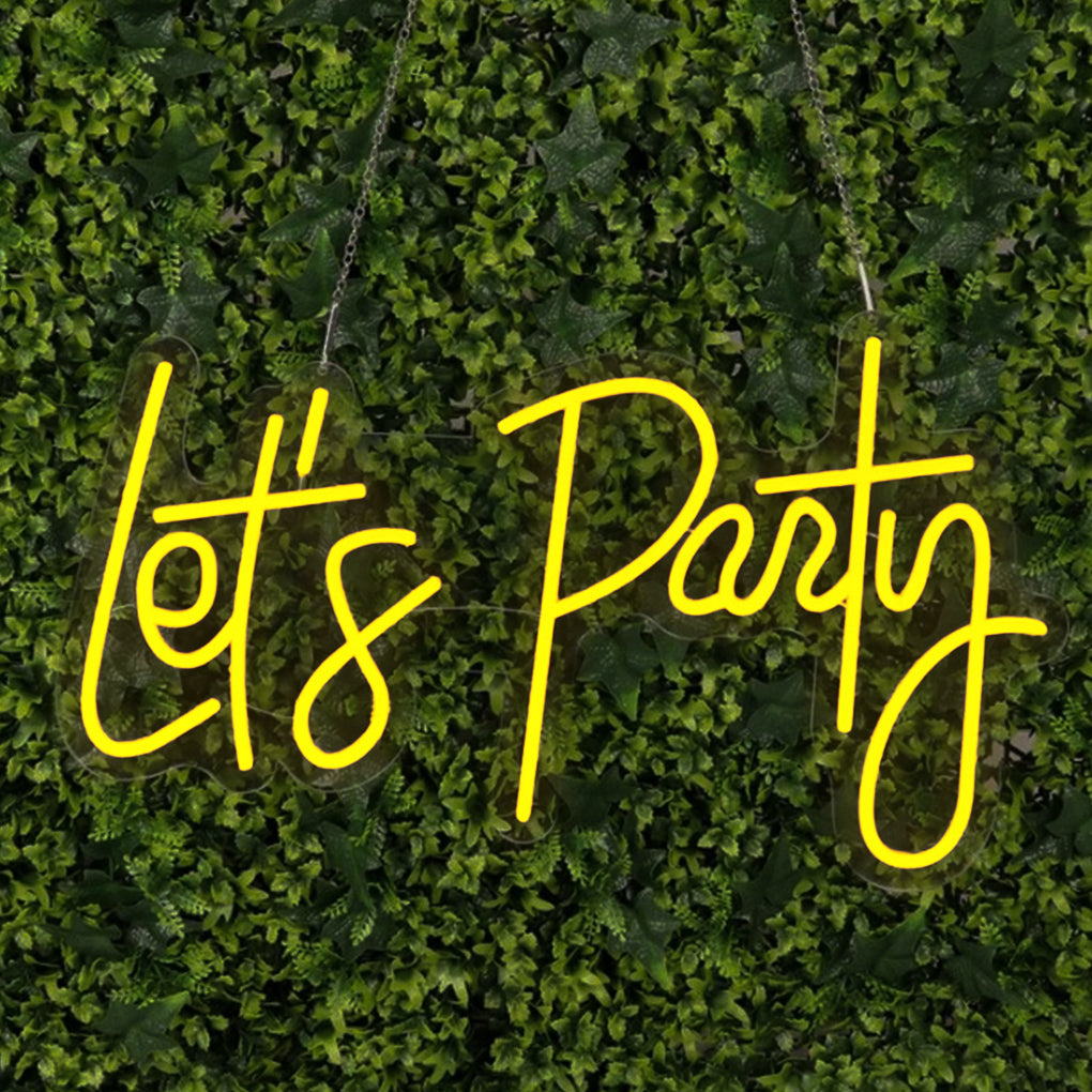 Let's Party Neon Light Sign