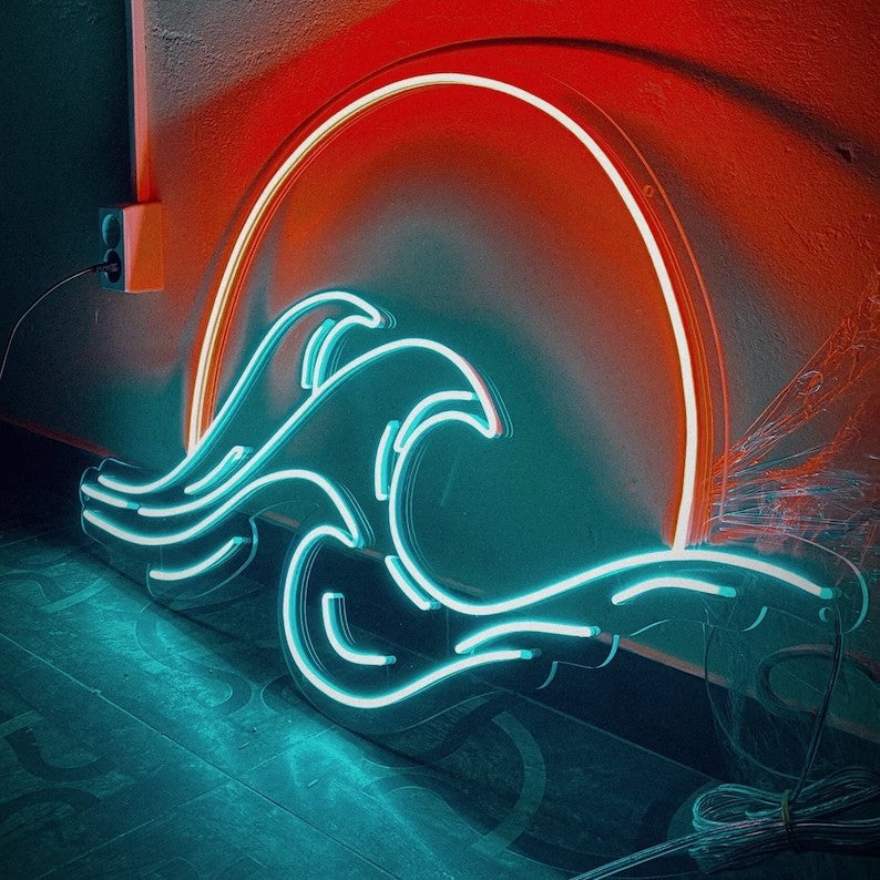 Sunset And Wave - LED Neon Sign