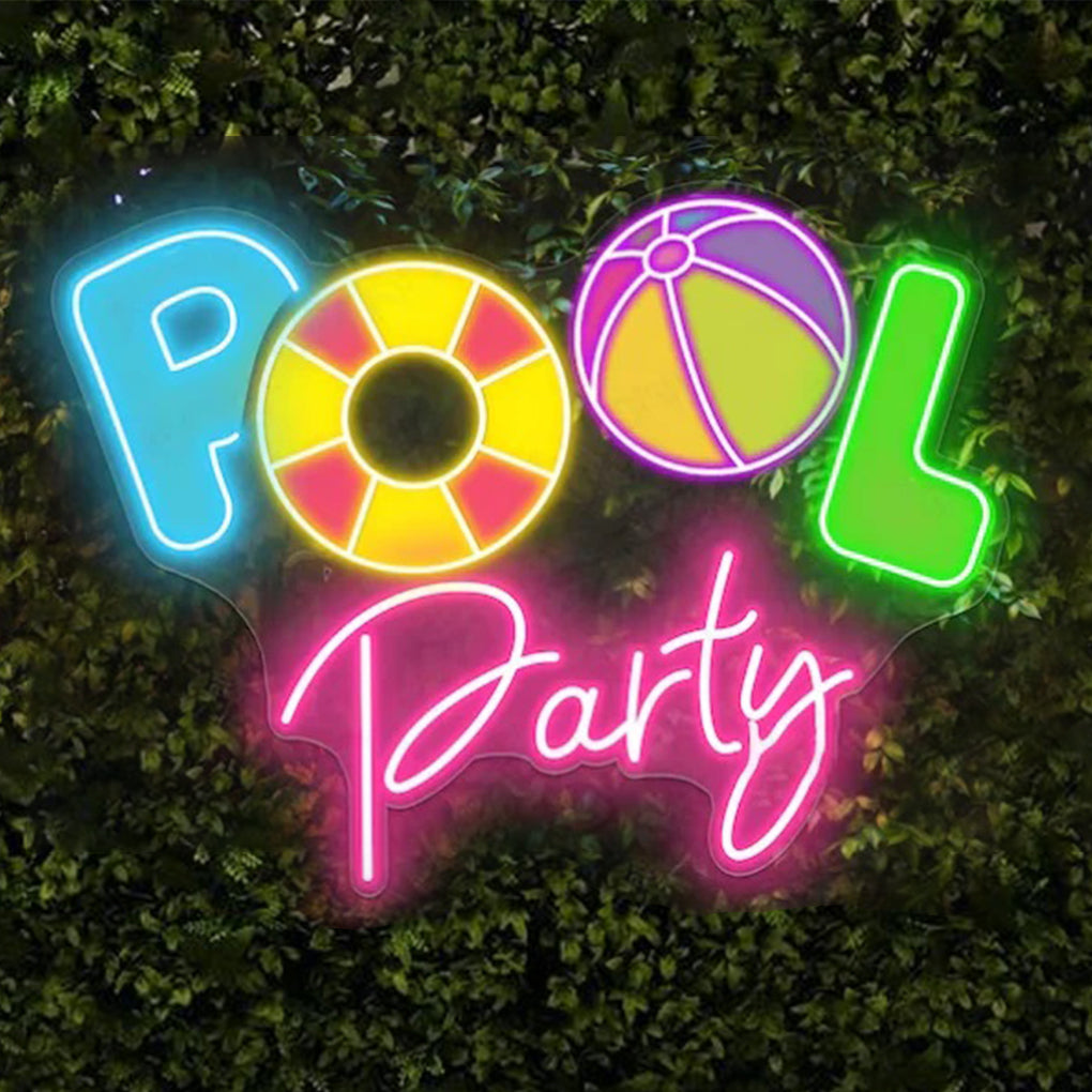 Pool Party Neon Sign – LightUpWorlds