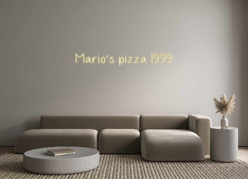 Custom Neon: Mario’s pizza...