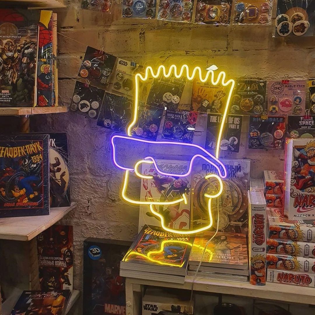 Bart Simpson Neon Sign
