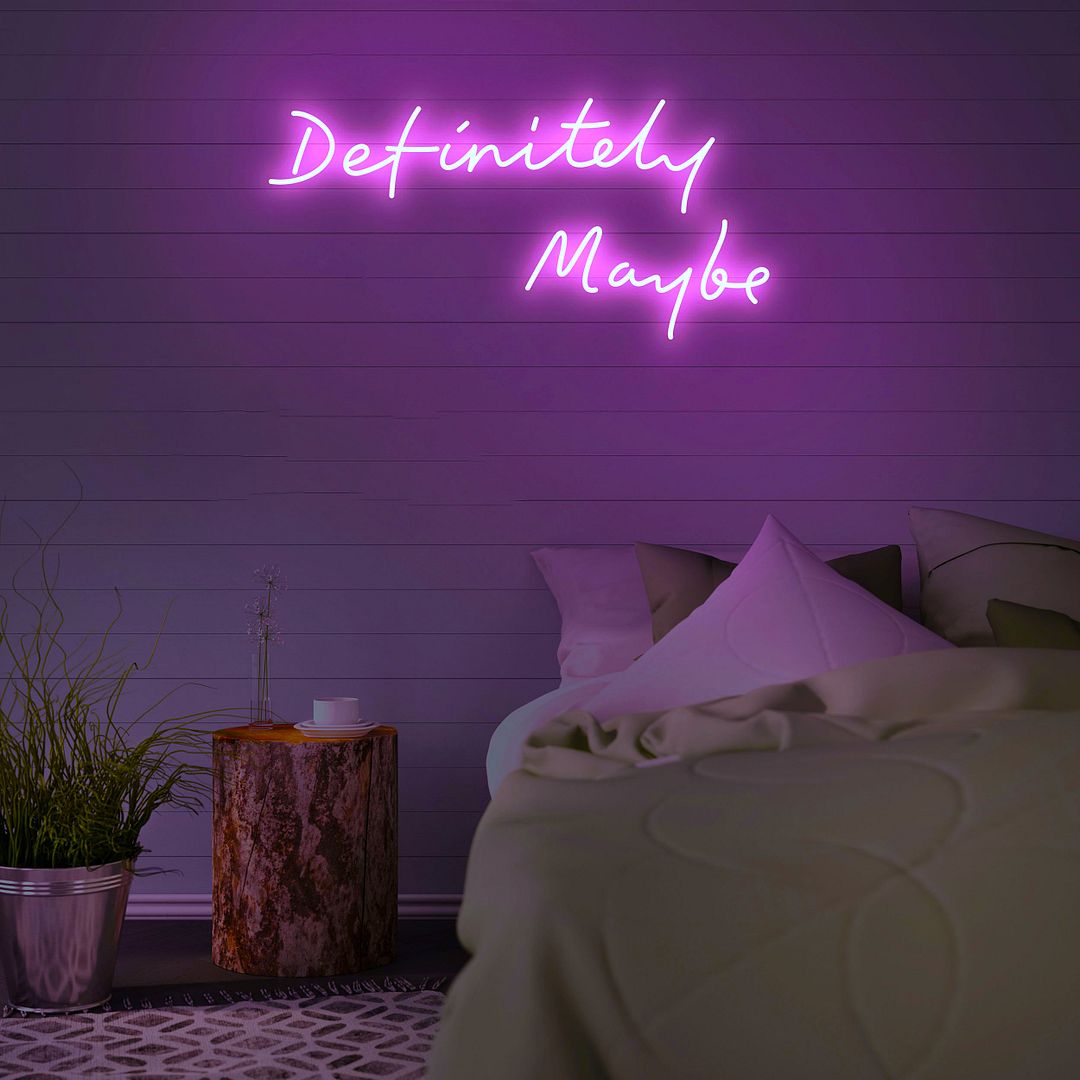Definitely Maybe Neon Sign