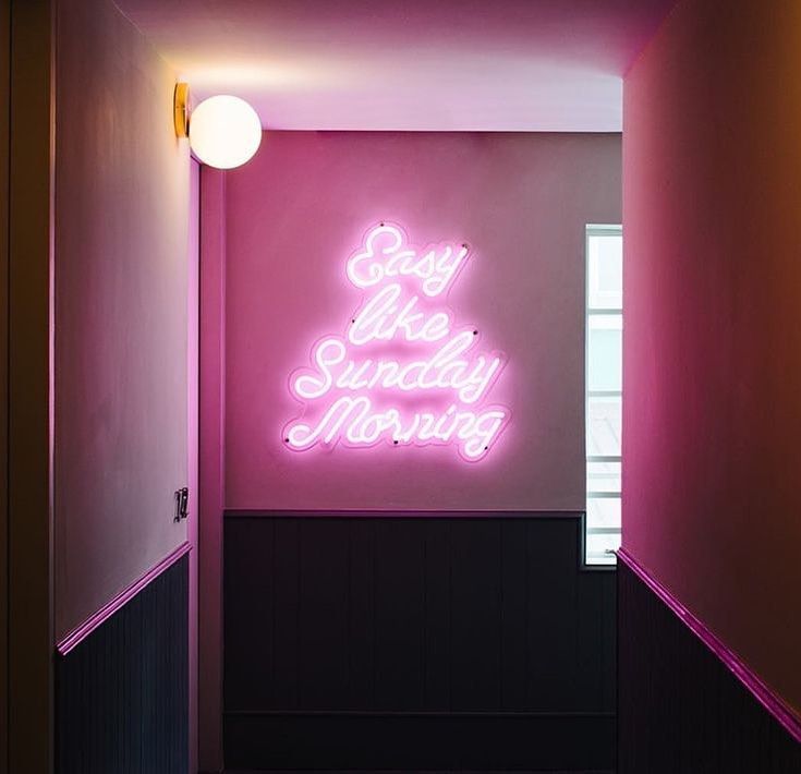 Easy Like Sunday Morning Neon Sign