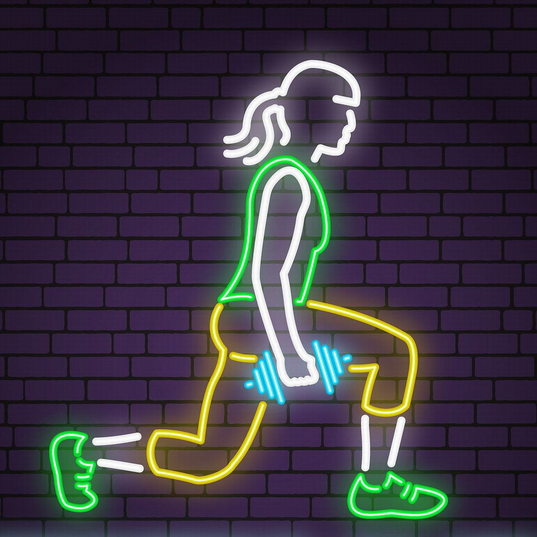 Fitness Girl Neon Sign