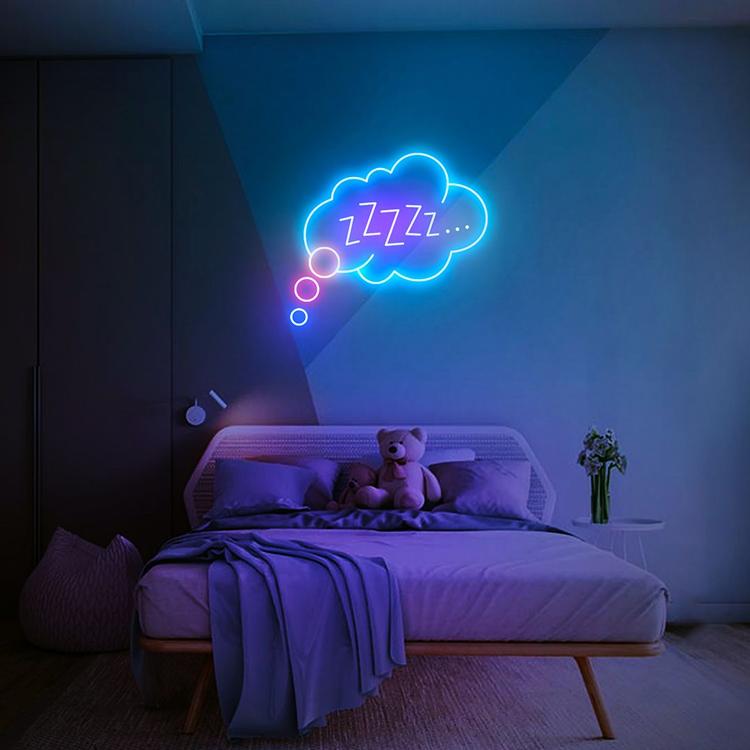 Goodnight Sleeping Zzzz Neon Sign